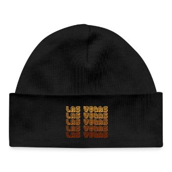 LasVegas Gradient Grid - Baby Organic Beanie - black - Front