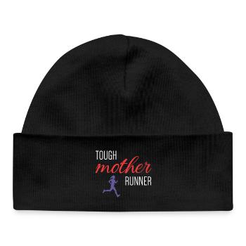 Tough Mother Runner - Baby Organic Mütze - Schwarz - Vorne