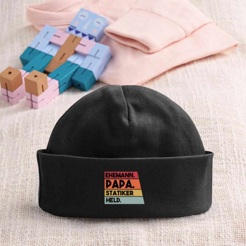 Husband Dad Structural Engineer Hero Baby Organic Beanie
