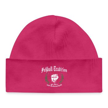 Fußball Tradition Ultras - Baby Organic Mütze - hot Pink - Vorne