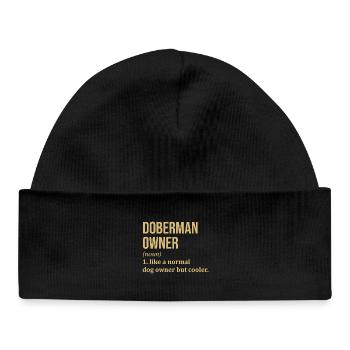 Doberman - Bonnet bébé bio - noir - Devant