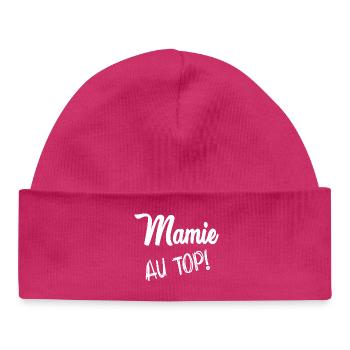OMA. MUTTERTAG. ALLES GUTE ZUM OMA-TAG. ICH LIEBE DICH - Baby Organic Mütze - hot Pink - Vorne