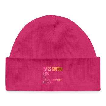basse - Bonnet bébé bio - hot pink - Devant