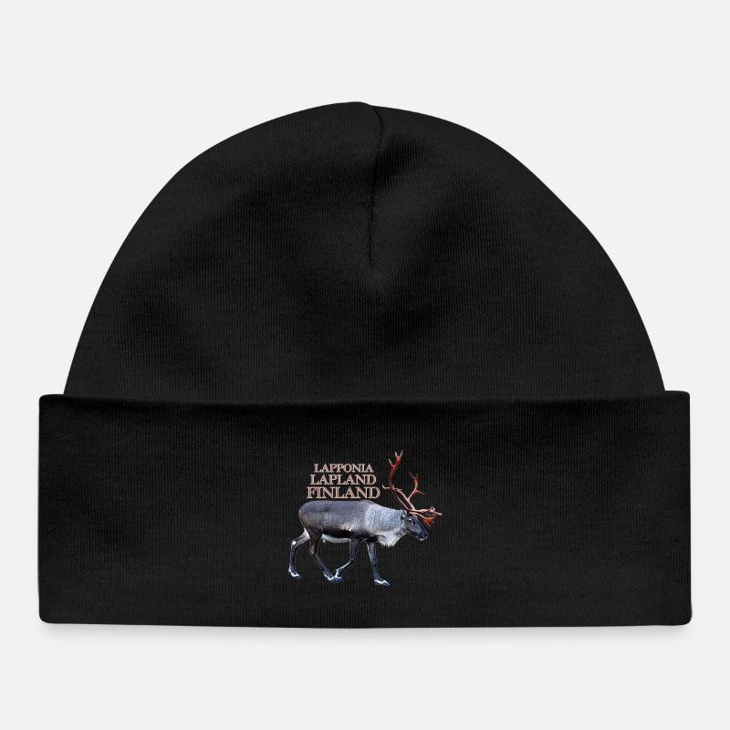 Laponie - Bonnet bébé bio - noir