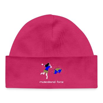 The power of music - Baby Organic Beanie - hot pink - Front