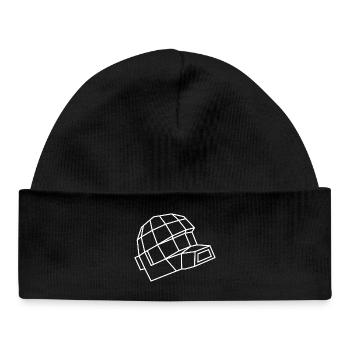 Daft Helm – Electro, Dance & Robot Style - Baby Organic Beanie - black - Front