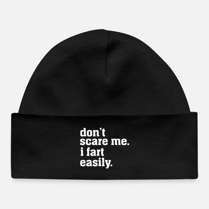 Ne me fais pas peur, je pète facilement, humour sarcastique drôle. - Bonnet bébé bio - noir