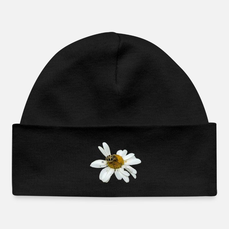 Bee chafer - Baby Organic Beanie - black