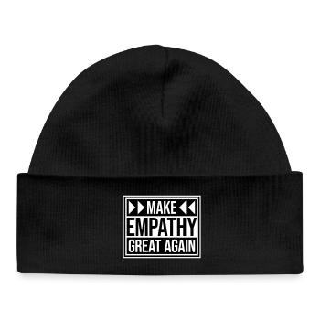 Rendre l’empathie grande à nouveau Déclaration politique Espoir - Bonnet bébé bio - noir - Devant