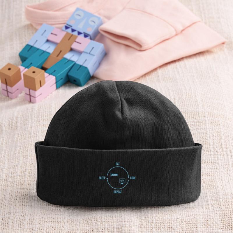 Répétition du code Manger Sommeil - Cycle du programmeur Bonnet bébé bio