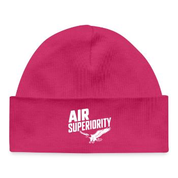 Air Superiority - Baby Organic Beanie - hot pink - Front