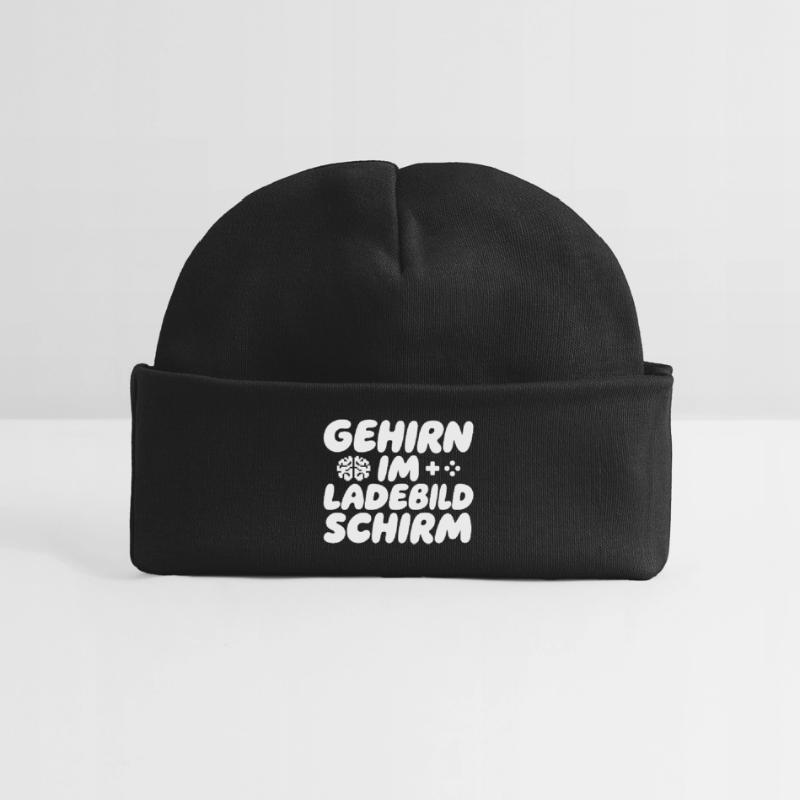 Brain in the loading screen Baby Organic Beanie