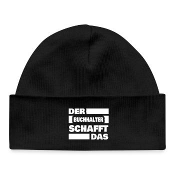 Buchhalter - Baby Organic Mütze - Schwarz - Vorne