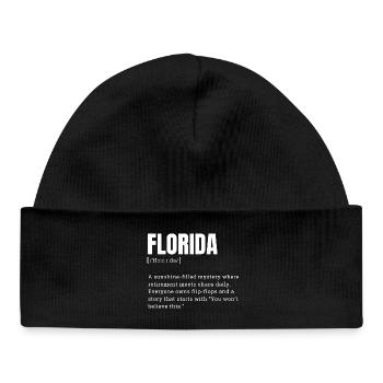 Florida Sunshine Mystery T-Shirt - Baby Organic Mütze - Schwarz - Vorne