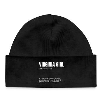 Équilibre de la fille de Virginie - Bonnet bébé bio - noir - Devant