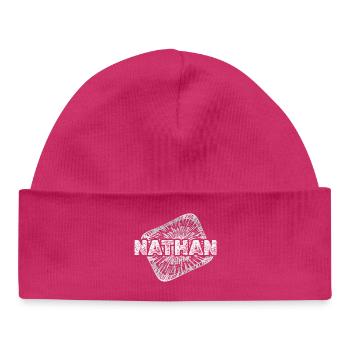 Design - Baby Organic Beanie - hot pink - Front