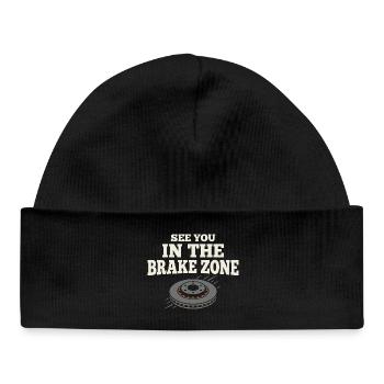 Track Day Brake Dust Hpde Track Car Autocross - Baby Organic Beanie - black - Front