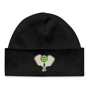 Pickleball - Bonnet bébé bio - noir - Devant