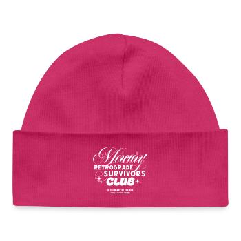 Club des survivants de Mercure rétrograde - Bonnet bébé bio - hot pink - Devant
