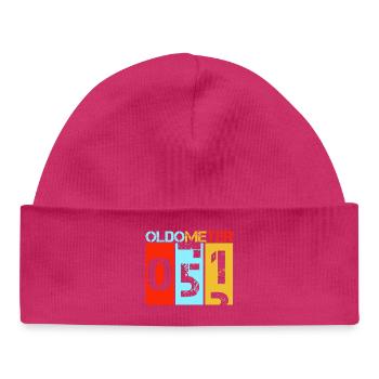 51 Retro Vintage 51 Birthday Design - Bonnet bébé bio - hot pink - Devant