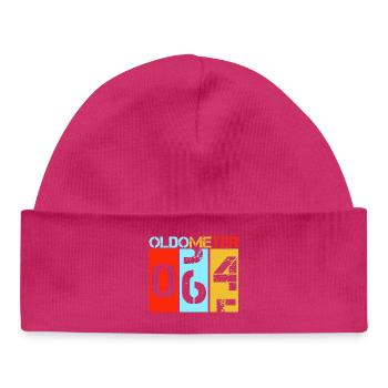 Oldometer 64 Sixty Fourth Birthday - Baby Organic Beanie - hot pink - Front