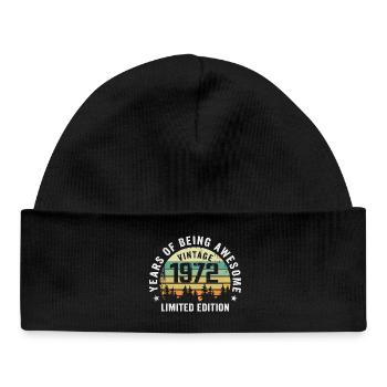 Legendary since 1972, Vintage Edition 1972 Retro - Baby Organic Beanie - black - Front