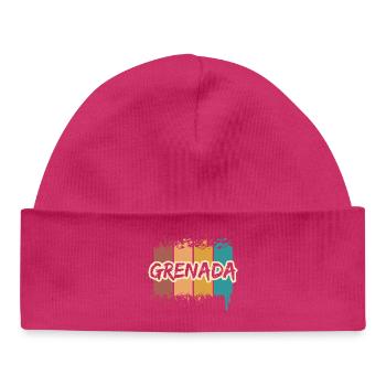 Geschenk für Grenada - Baby Organic Mütze - hot Pink - Vorne