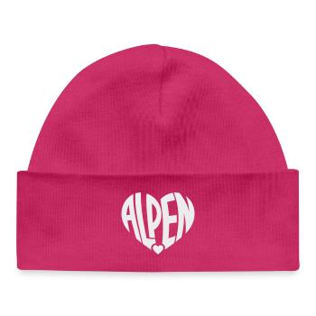 Alpen Herz-Logo - Baby Organic Mütze - hot Pink - Vorne
