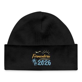 Formentera 2026 - Baby Organic Beanie - black - Front