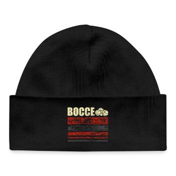 Bocce Petanque Boule Player - Baby Organic Beanie - black - Front