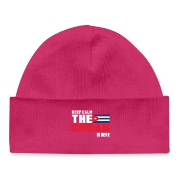 Keep Calm The Cuban is Here Cuba - Bonnet bébé bio - hot pink - Devant