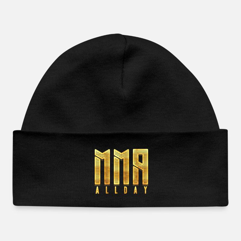 MMA - Mixed Martial Arts - MMA Allday - Bonnet bébé bio - noir
