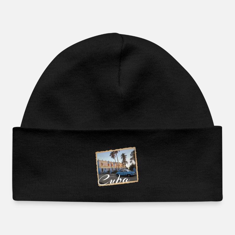Cuba - Bonnet bébé bio - noir