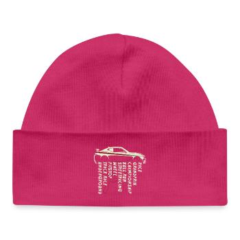Motorsport Racing - Baby Organic Beanie - hot pink - Front