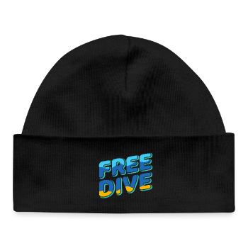 Freedive - One Breath Diving - Freediving World - Baby Organic Beanie - black - Front