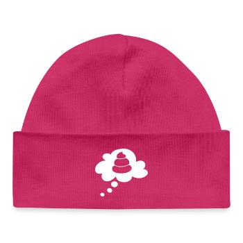 Merde Jurement Drôle Images Humour Penser Bulle de pensée - Bonnet bébé bio - hot pink - Devant