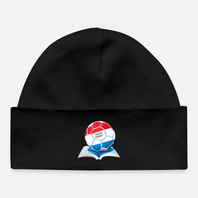 La mode française dans un design moderne - Bonnet bébé bio - noir
