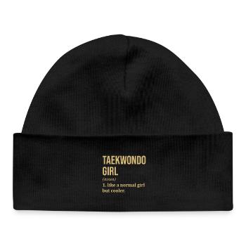 Taekwondo - Bonnet bébé bio - noir - Devant
