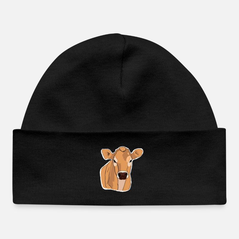 Vache Vaches - Bonnet bébé bio - noir