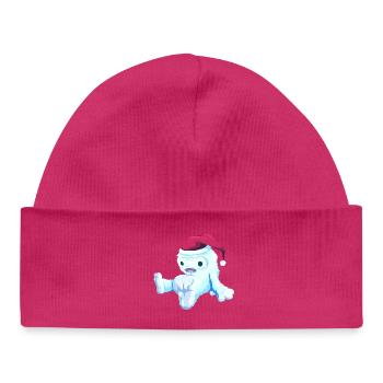 Poupée de Noël - Bonnet bébé bio - hot pink - Devant