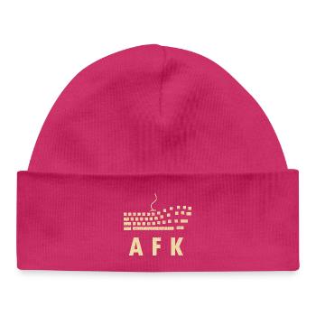 AFK - Jeu en attente - Bonnet bébé bio - hot pink - Devant
