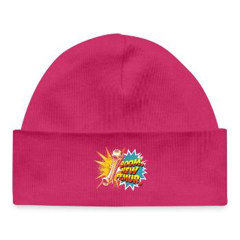 Beinbruch Gebrochener Oberschenkel - Baby Organic Mütze - hot Pink - Vorne