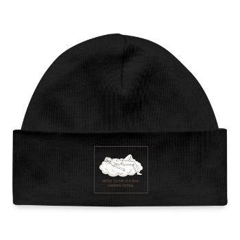 Hustle Culture is a Hoax - Baby Organic Beanie - black - Front