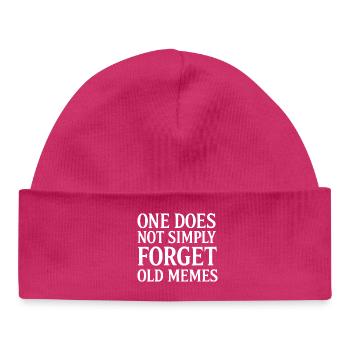 Vergessene Memes - Baby Organic Mütze - hot Pink - Vorne