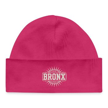 Bronx - New York Souvenir Design - Baby Organic Beanie - hot pink - Front