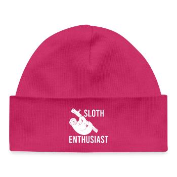 Zoo Gardien de zoo Gardien de zoo Vintage Zoo Wildlife - Bonnet bébé bio - hot pink - Devant