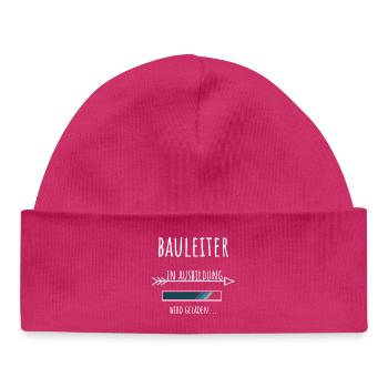 Bauingenieurwesen Student Ausbildung Bauleiter - Baby Organic Mütze - hot Pink - Vorne
