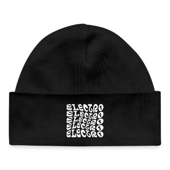 Conception de logo de musique électro - Bonnet bébé bio - noir - Devant