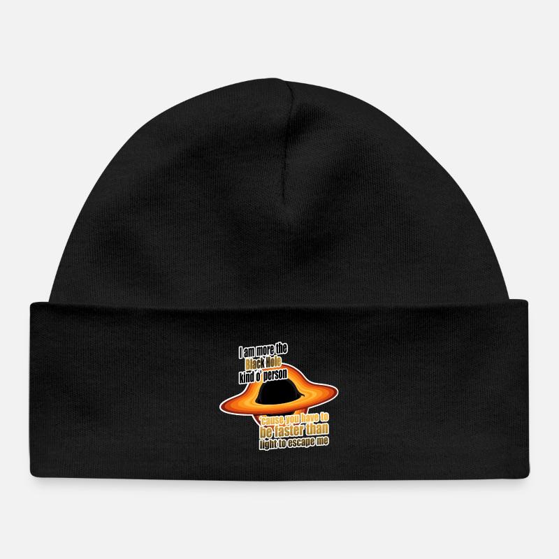 Je suis plus du genre Trou Noir - Bonnet bébé bio - noir