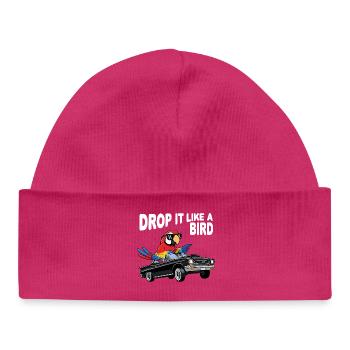 Vogel Cabrio Laisse tomber comme un oiseau - Bonnet bébé bio - hot pink - Devant